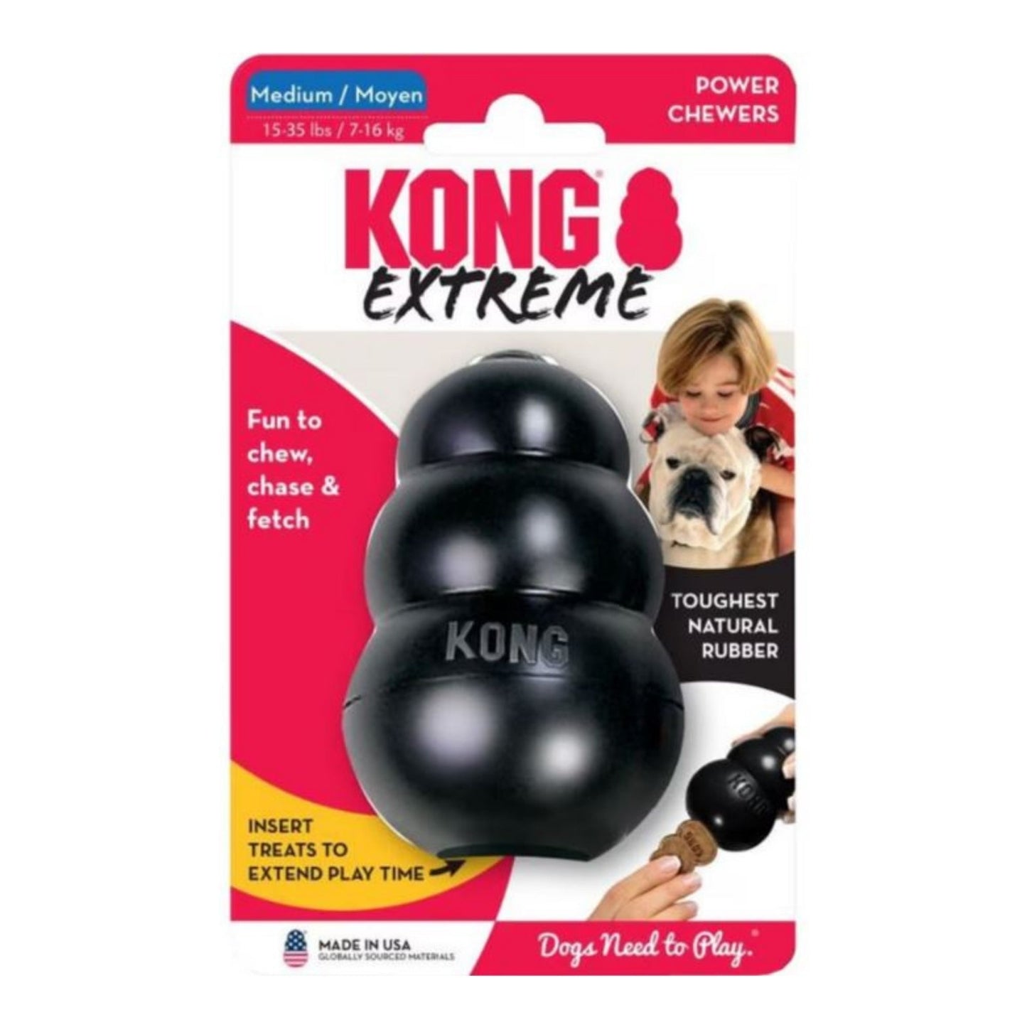 KONG Extreme Dog Toy – Black (Medium)