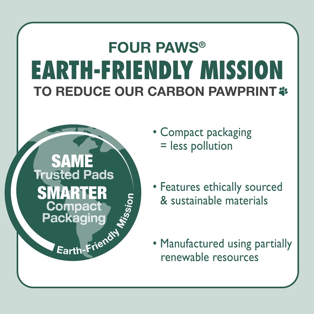 WeeWee Eco Bamboo Dog Pee Pads (22″ × 23″, 32 Count)