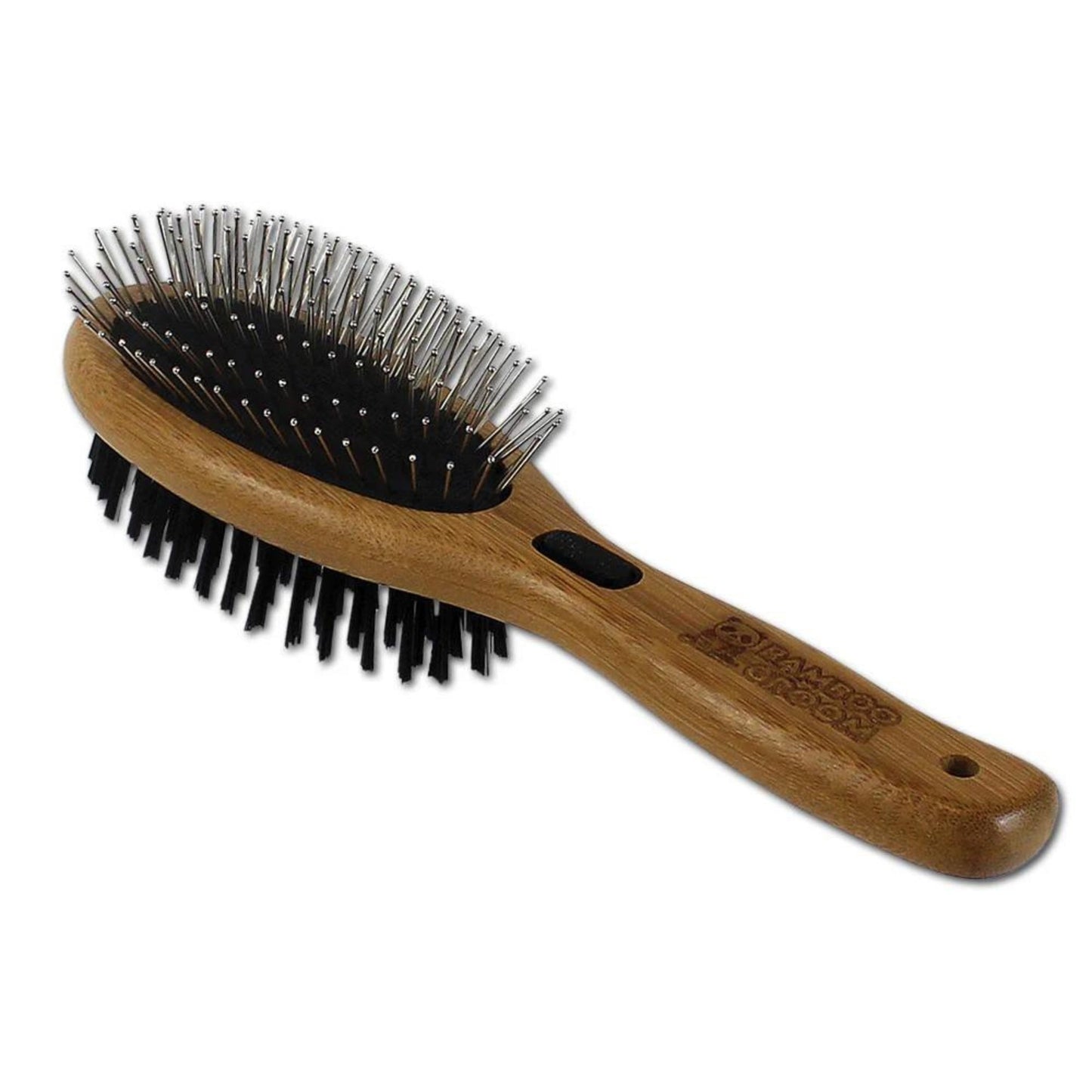 Bamboo Combo Brush with Bristles and Pins Large