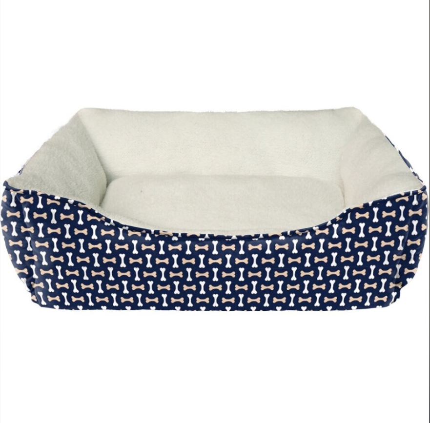 Ethical Pet — Tossed Bones Bed (Navy, 26”)