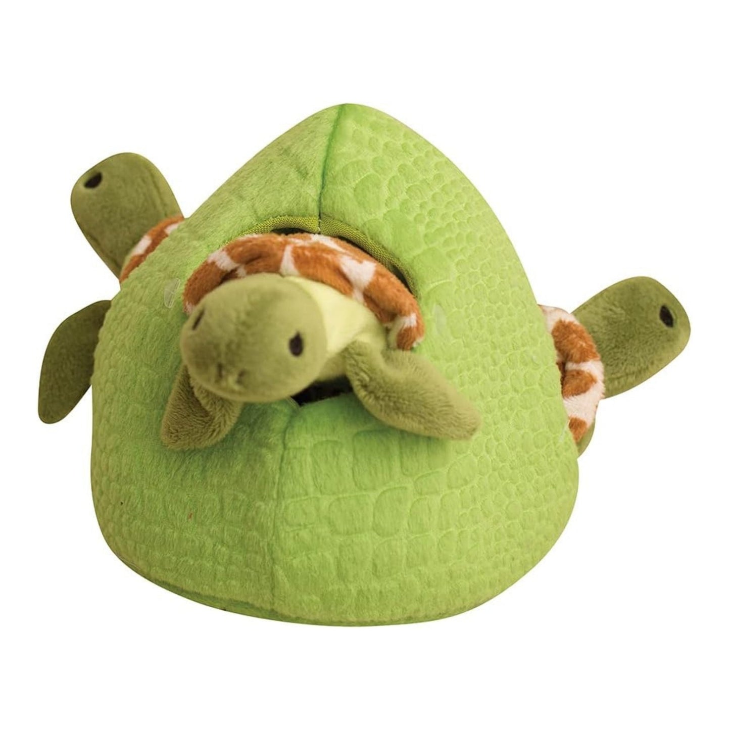 Snugarooz – Hide & Seek Reef Plush Dog Toy (Green, 7")