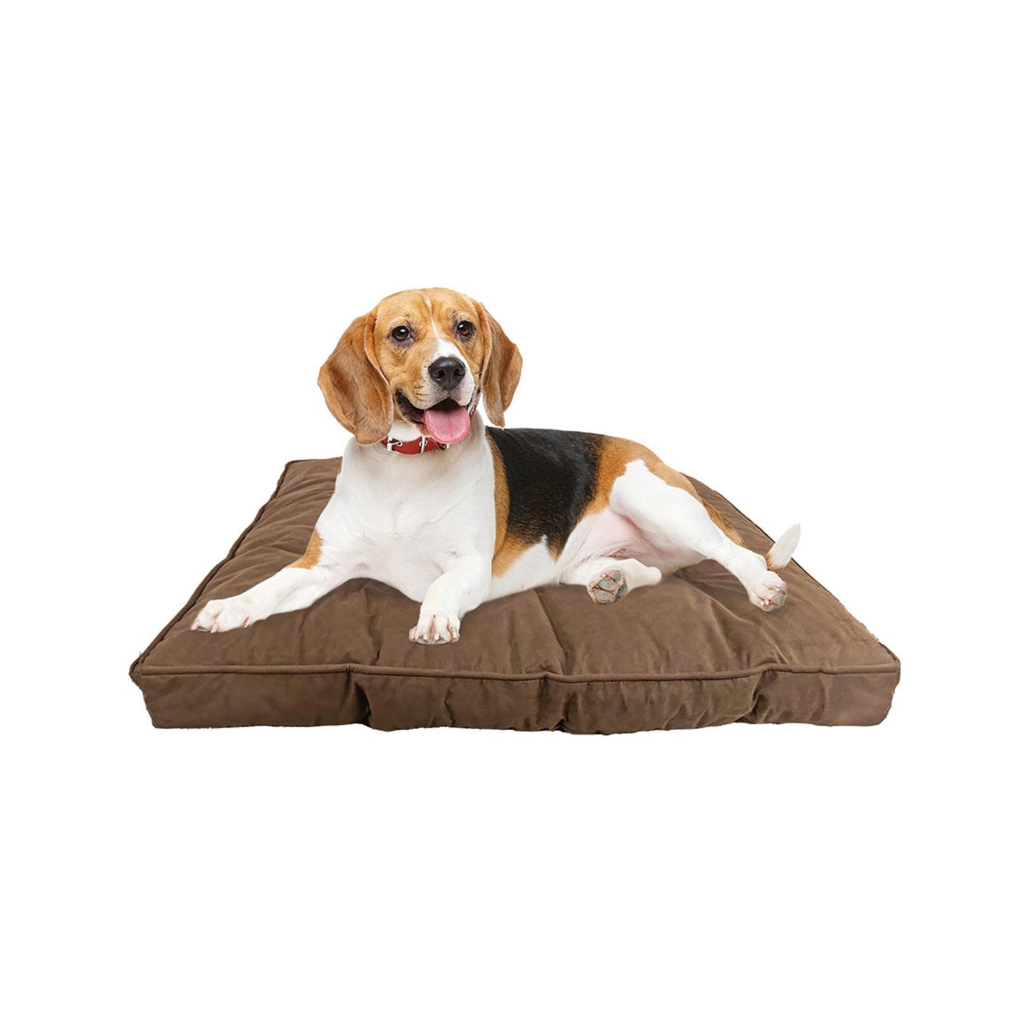 Sleep Zone Luxe Faux Suede Pillow (32”, Chocolate)