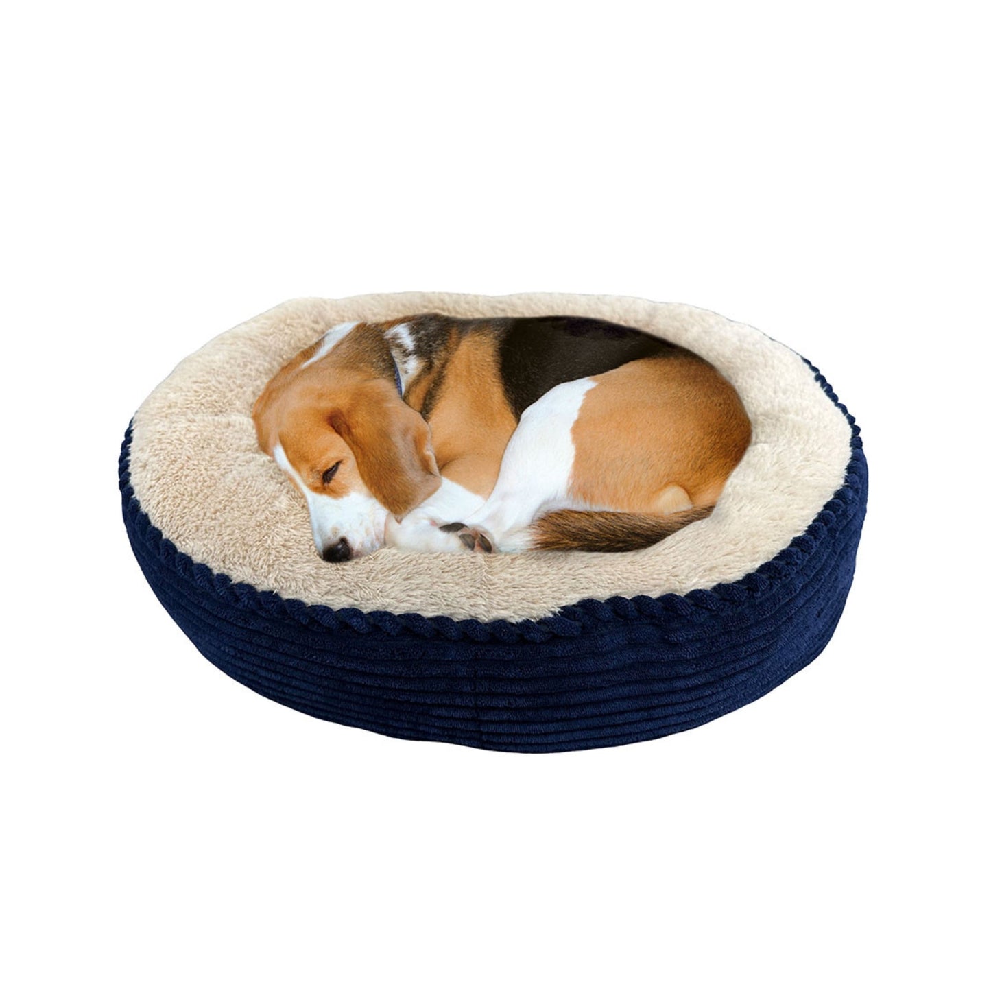 Sleep Zone Luxe Round Rib Corduroy (31”, Navy)