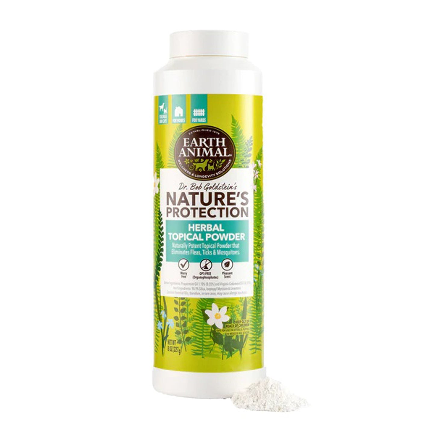 Earth Animal — Nature’s Protection Herbal Topical Powder (8 oz)