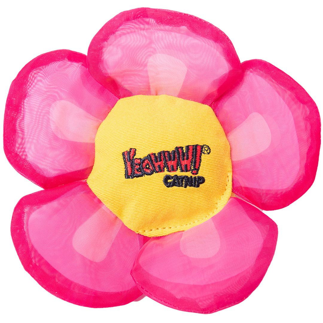 Yeowww Daisy's Flower Tops Catnip Cat Toy Pink,