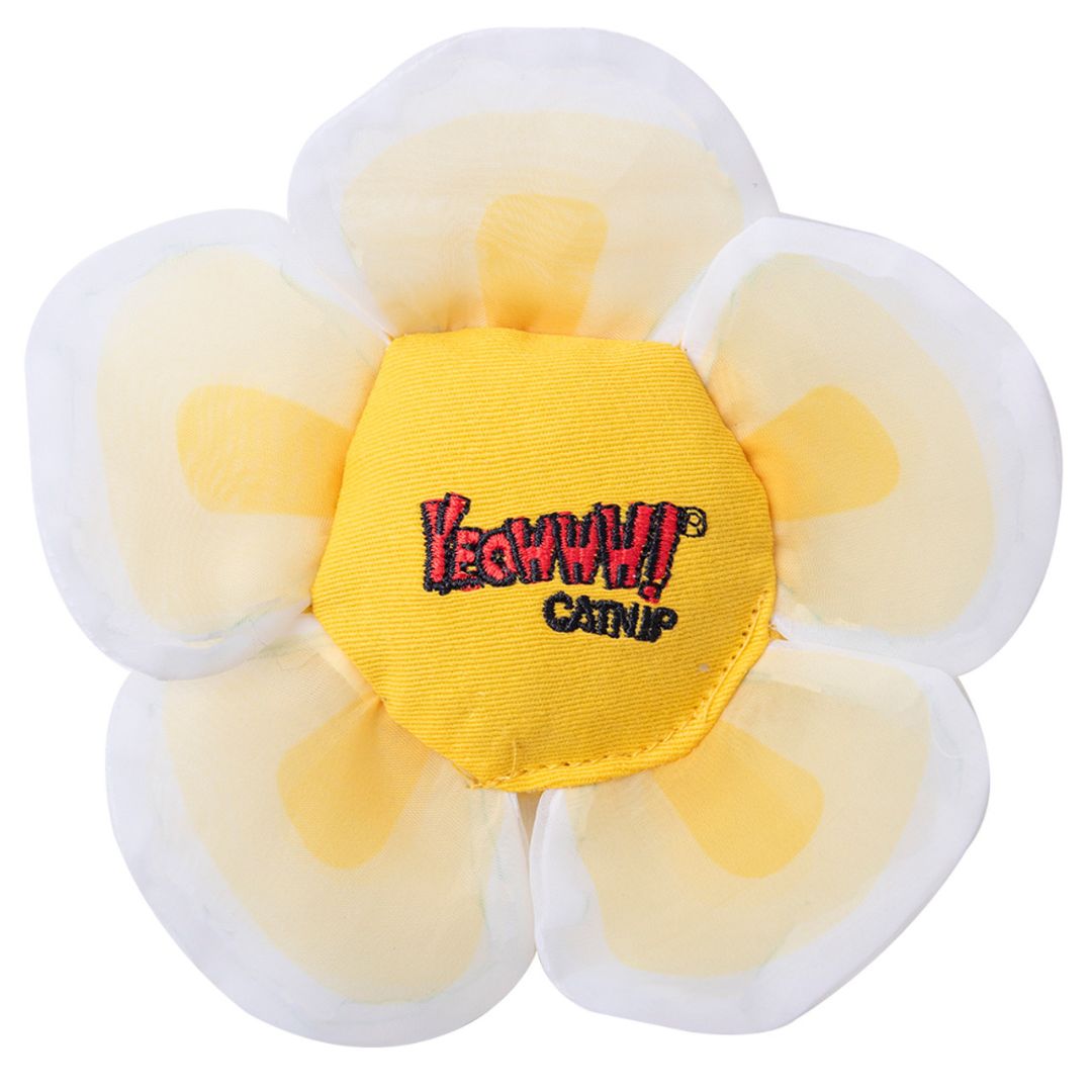 Yeowww! – Catnip Toy – Daisy’s Flower Tops (White)