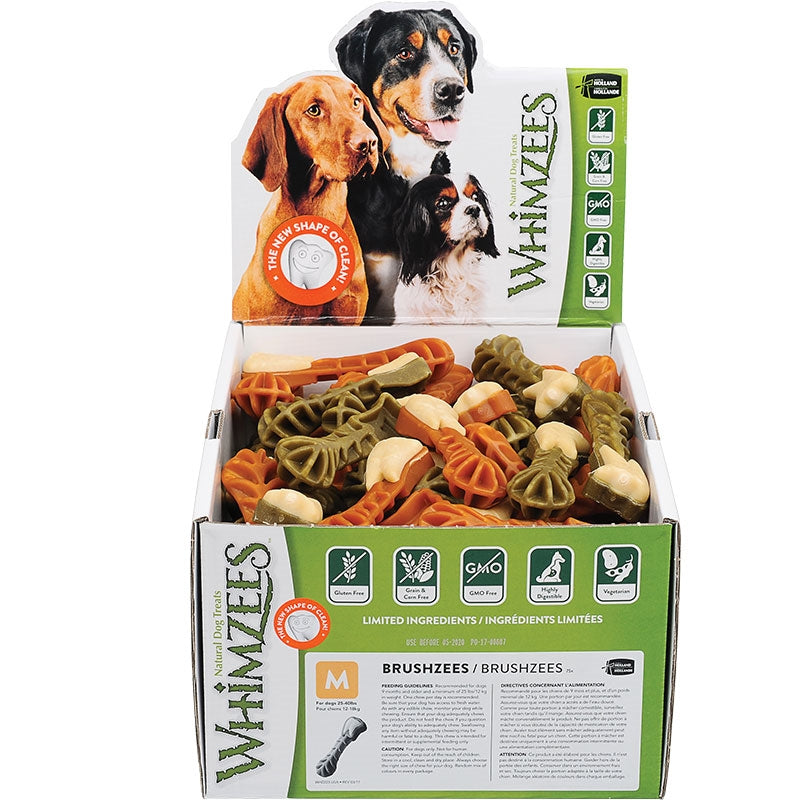 Whimzees – Bulk Box Toothbrush Star M (75 Count)