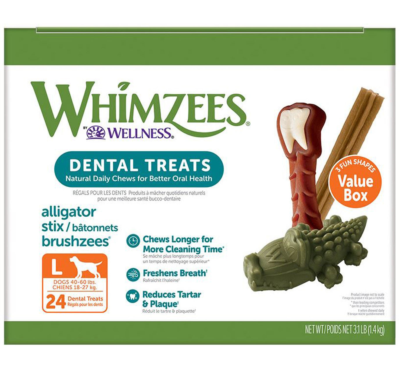 Whimzees – Dog Value Box Large (50.9 oz)