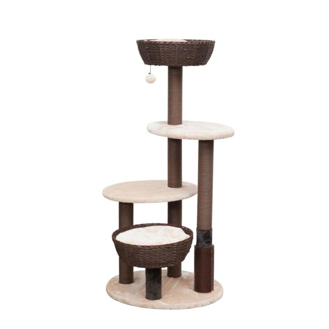 Pharoah 5-Level Cat Tree Brown & Cream 48 in