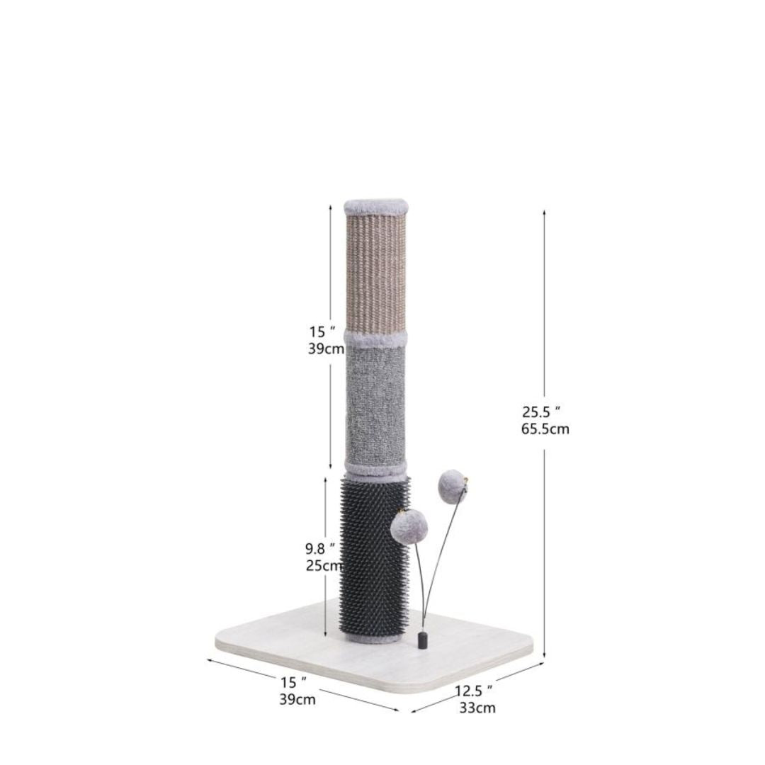 Urbane Cat Scratcher (Grey/Tan/Black, 24.5")
