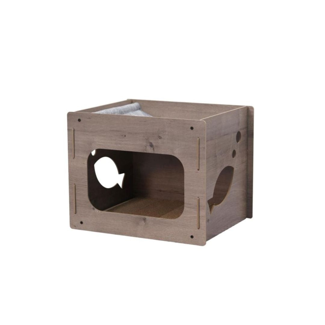 Jodie Condo Cat Scratcher Brown 14.5 in