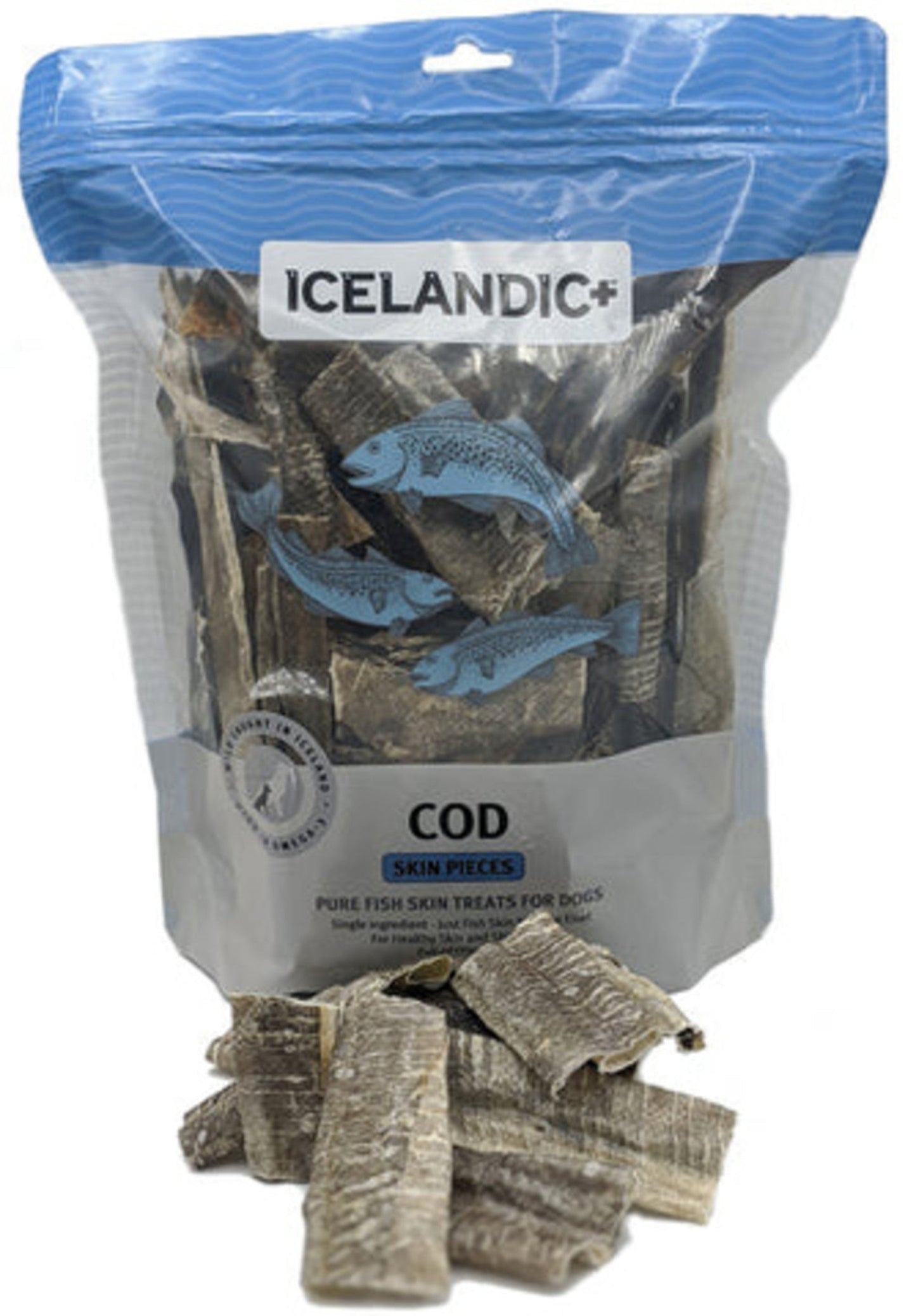 Icelandic+ — Trozos de piel de bacalao para perros (226 g)