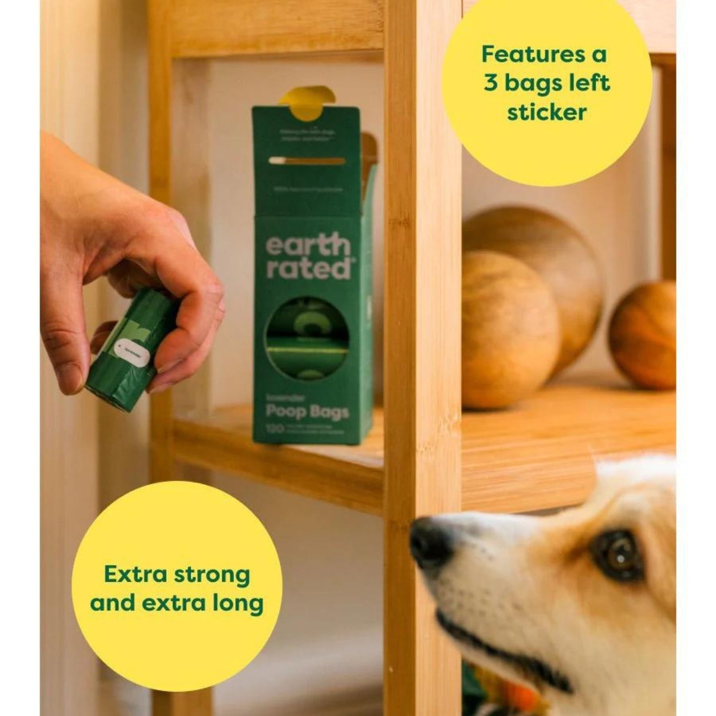 Earth Rated — Lavender Poop Bags (4 Roll, 60 Count)