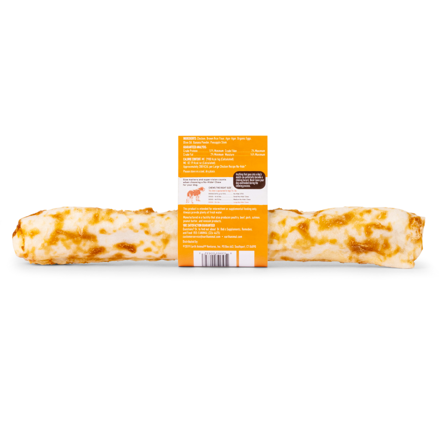 Earth Animal — No-Hide Chicken Chews (11", Case of 12)