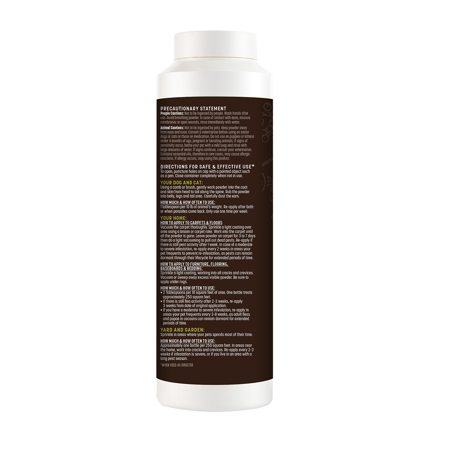 Earth Animal — Nature’s Protection Herbal Topical Powder (8 oz)