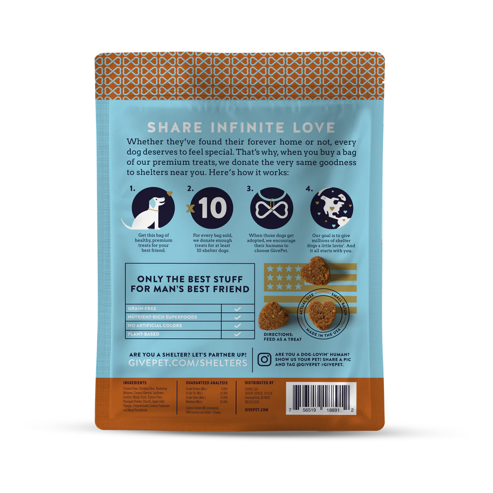 GivePet — Golosinas para perros sin cereales (6 oz)