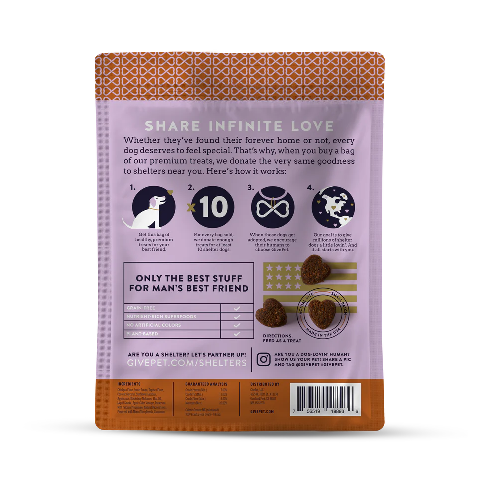 GivePet — Premios para perros sin correa sin cereales (177 g)
