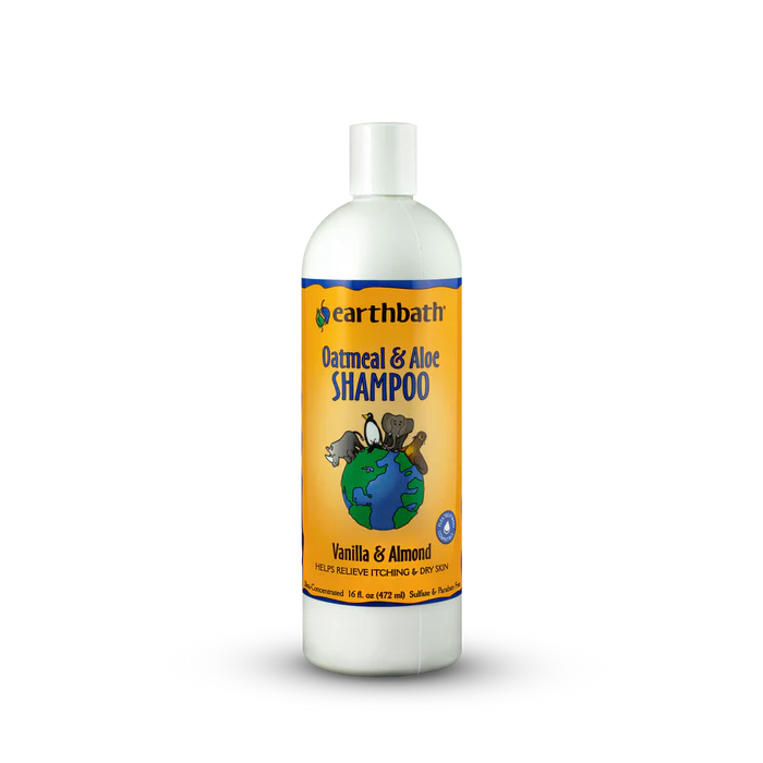 Earthbath – Oatmeal & Aloe Shampoo (Vanilla & Almond, 16 oz)