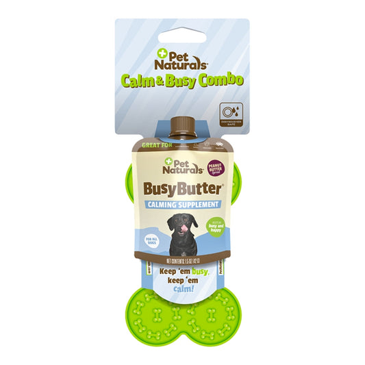 Pet Naturals Of Vermont Busy Butter Calming Peanut Butter 1.5 oz. w/ Lick Mat