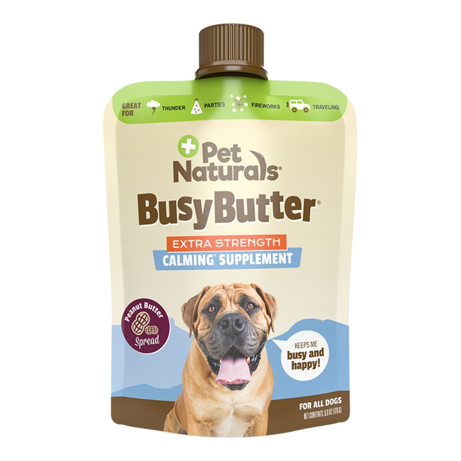Pet Naturals – Busy Butter Calming Peanut Butter Extra Strength (1.5 oz)