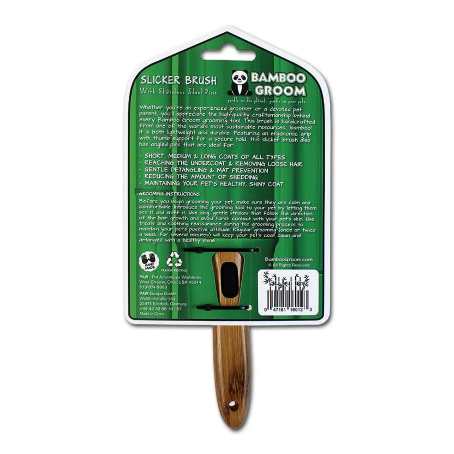 Bamboo Slicker Brush Large