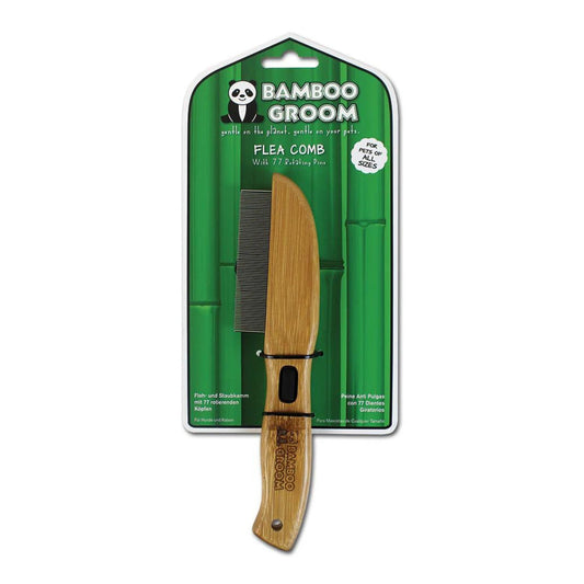 Bamboo Rotating Flea Comb