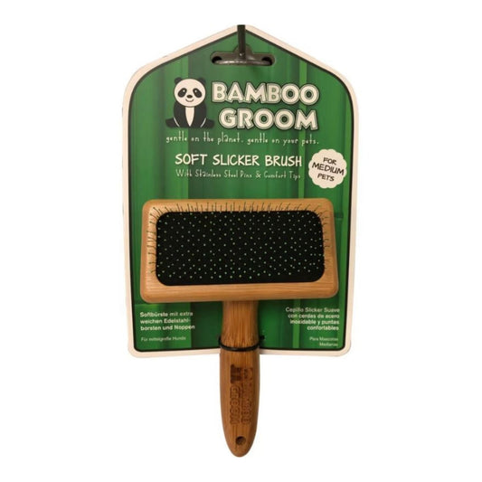 Bamboo Soft Slicker Brush Medium