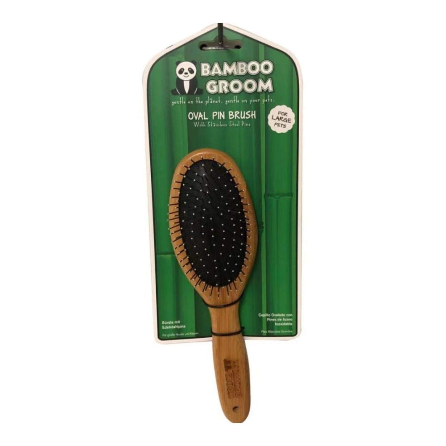 Bamboo Oval Pin Brush Large