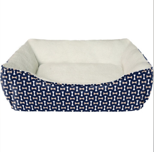 Ethical Pet — Tossed Bones Bed (Navy, 26”)