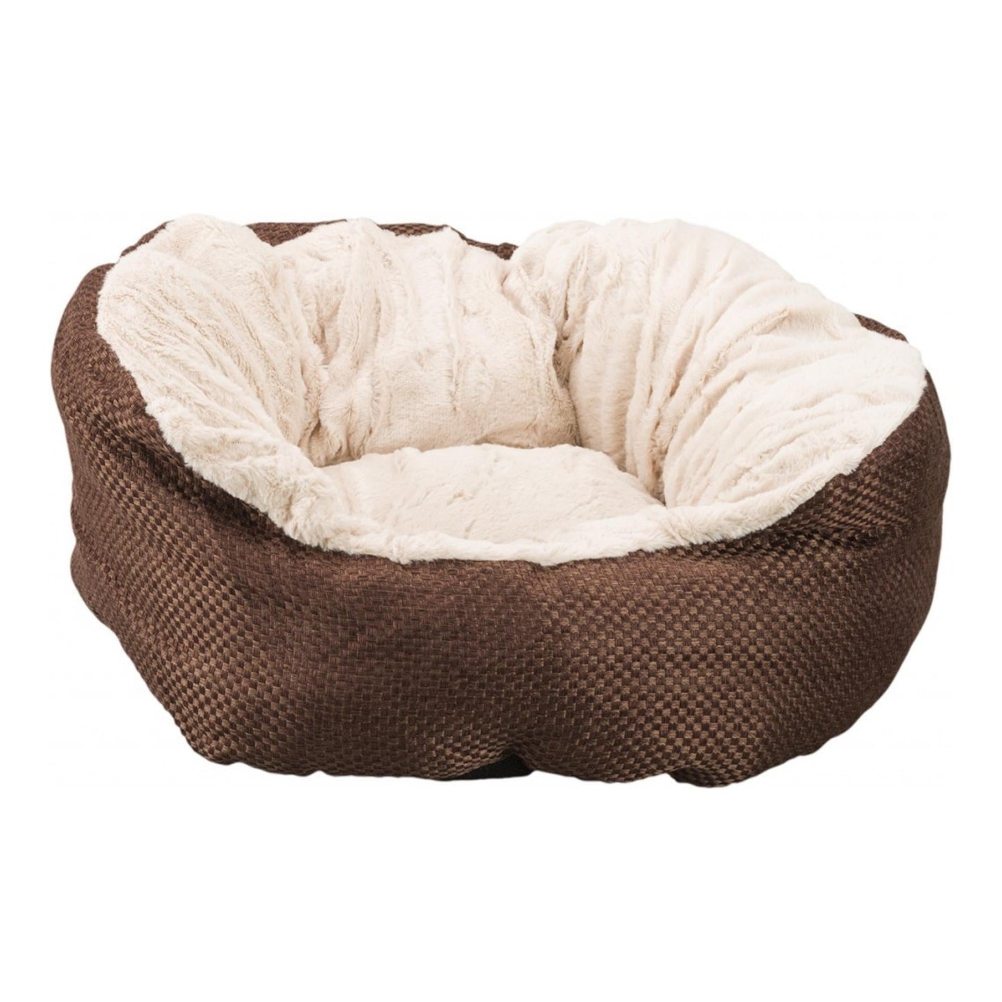Sleep Zone Basket Weave Cuddler (18”, Chocolate)