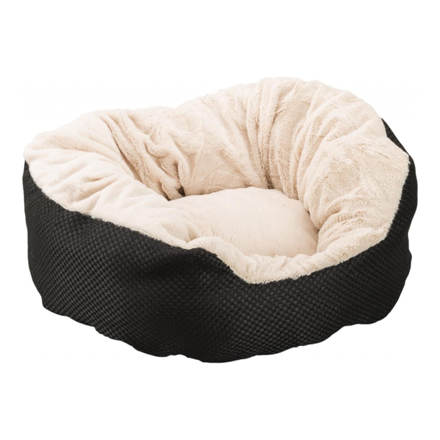 Sleep Zone Basket Weave Cuddler (18”, Black)