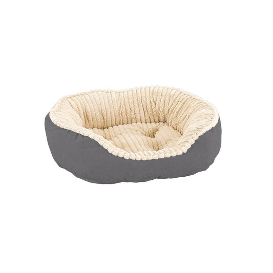 Sleep Zone Carved Plush Bed (21”, Sage)