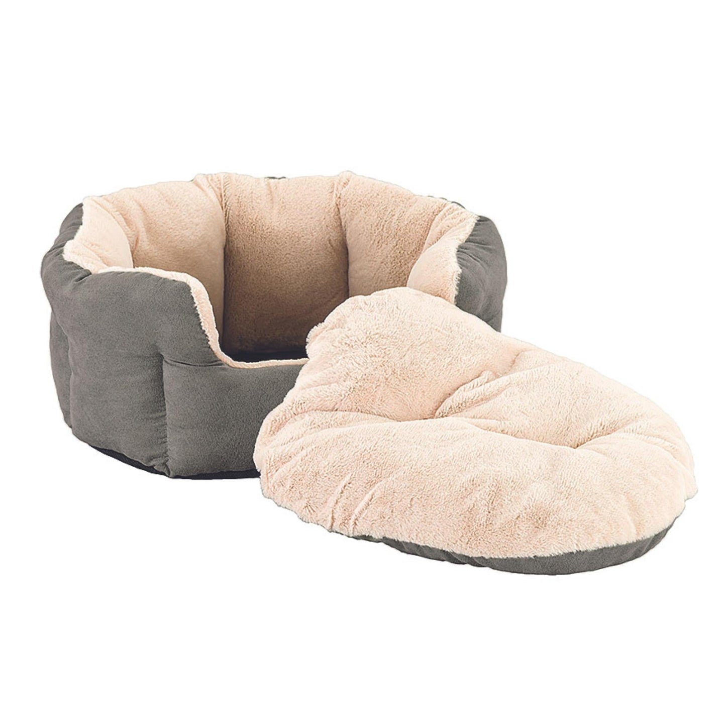 Sleep Zone Reversible Cushion (18”, Light Gray)