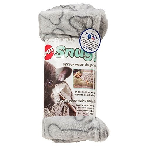 Snuggler Bones Blanket – Grey (40" × 60")