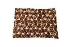 Snuggler Paws & Circle Blanket – Chocolate (40" × 60")
