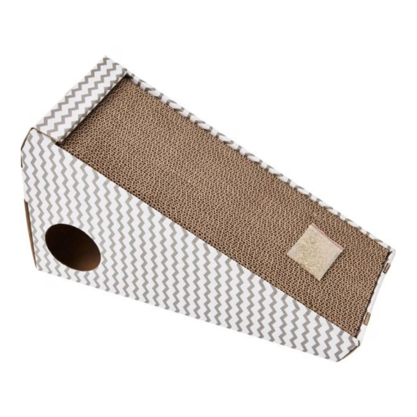 Ramp Cat Scratcher with Catnip Pouch & Toy (17")
