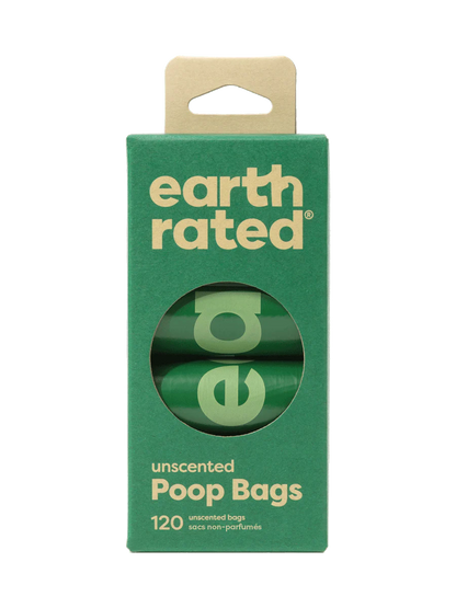 Earth Rated – Unscented Poop Bags (120 Count Box)