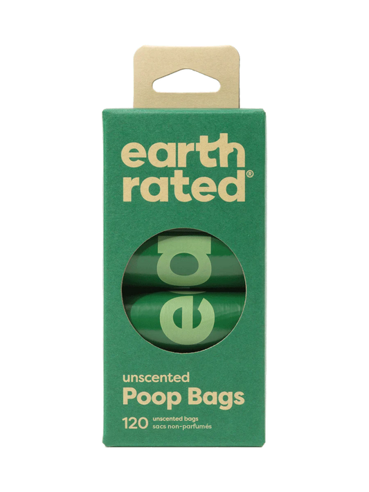 Earth Rated – Unscented Poop Bags (120 Count Box)