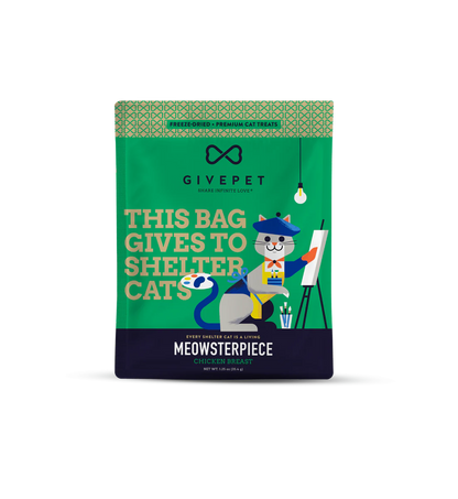 GivePet — Grain Free Freeze-Dried Meowsterpiece Chicken Cat Treats (1.25 oz)