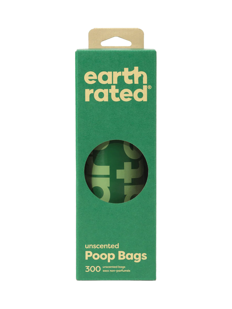 Earth Rated – Unscented Poop Bags (300 Count Box)