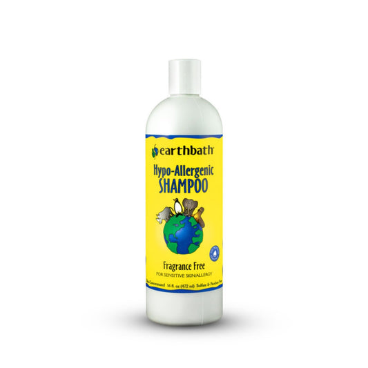 Earthbath — Hypoallergenic Shampoo (Fragrance-Free, 16 oz)