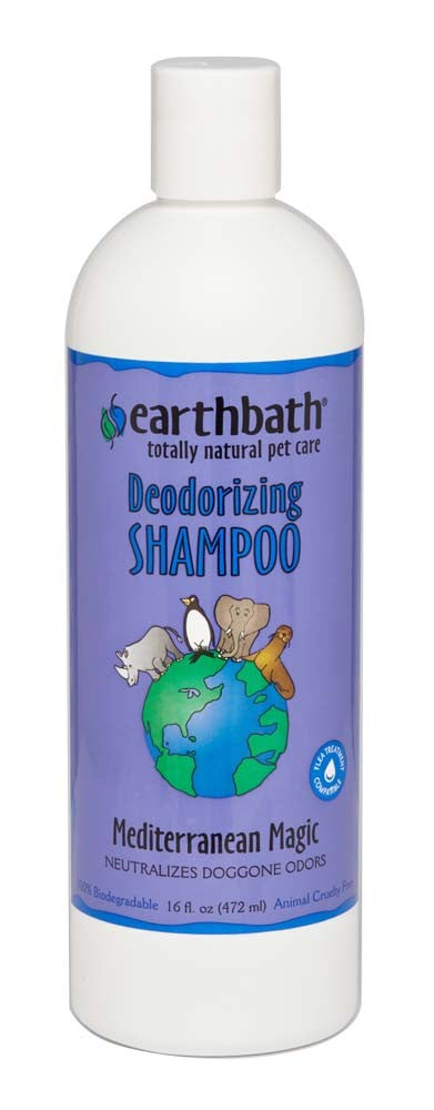 Earthbath – Deodorizing Shampoo for Dogs (Mediterranean Magic, 16 oz)