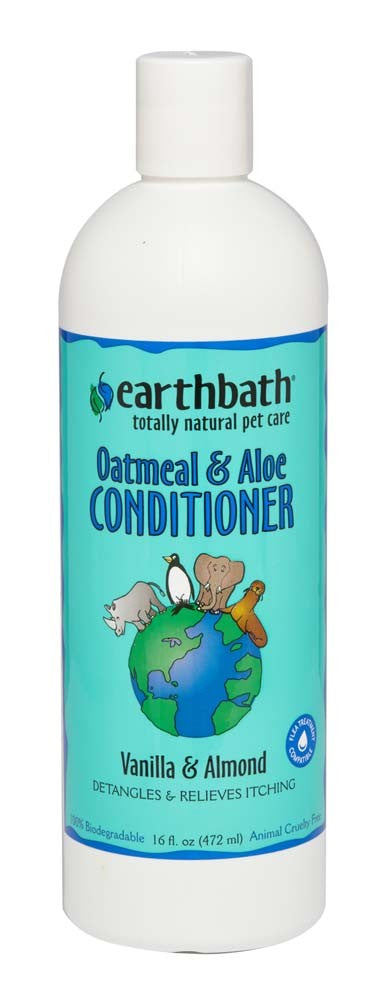 Earthbath – Oatmeal & Aloe Conditioner (Vanilla & Almond, 16 oz)