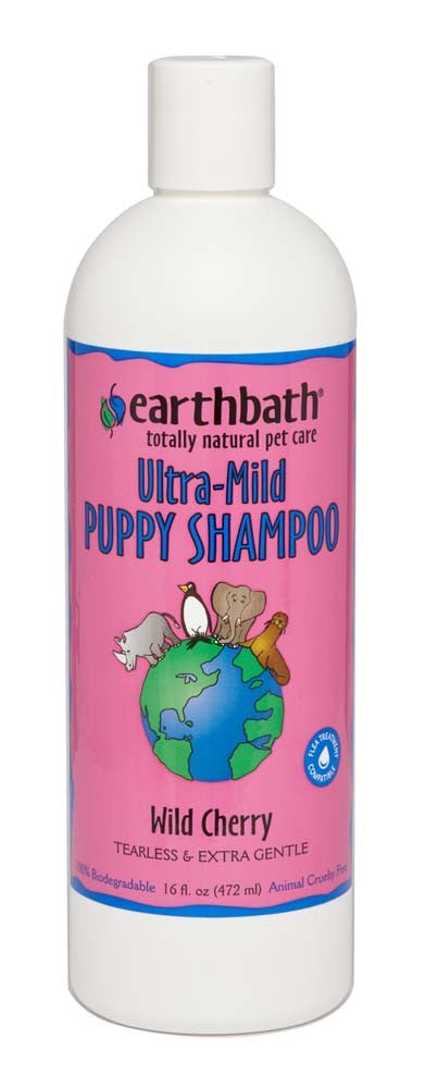 Earthbath – Ultra-Mild Puppy Shampoo (Wild Cherry, 16 oz)