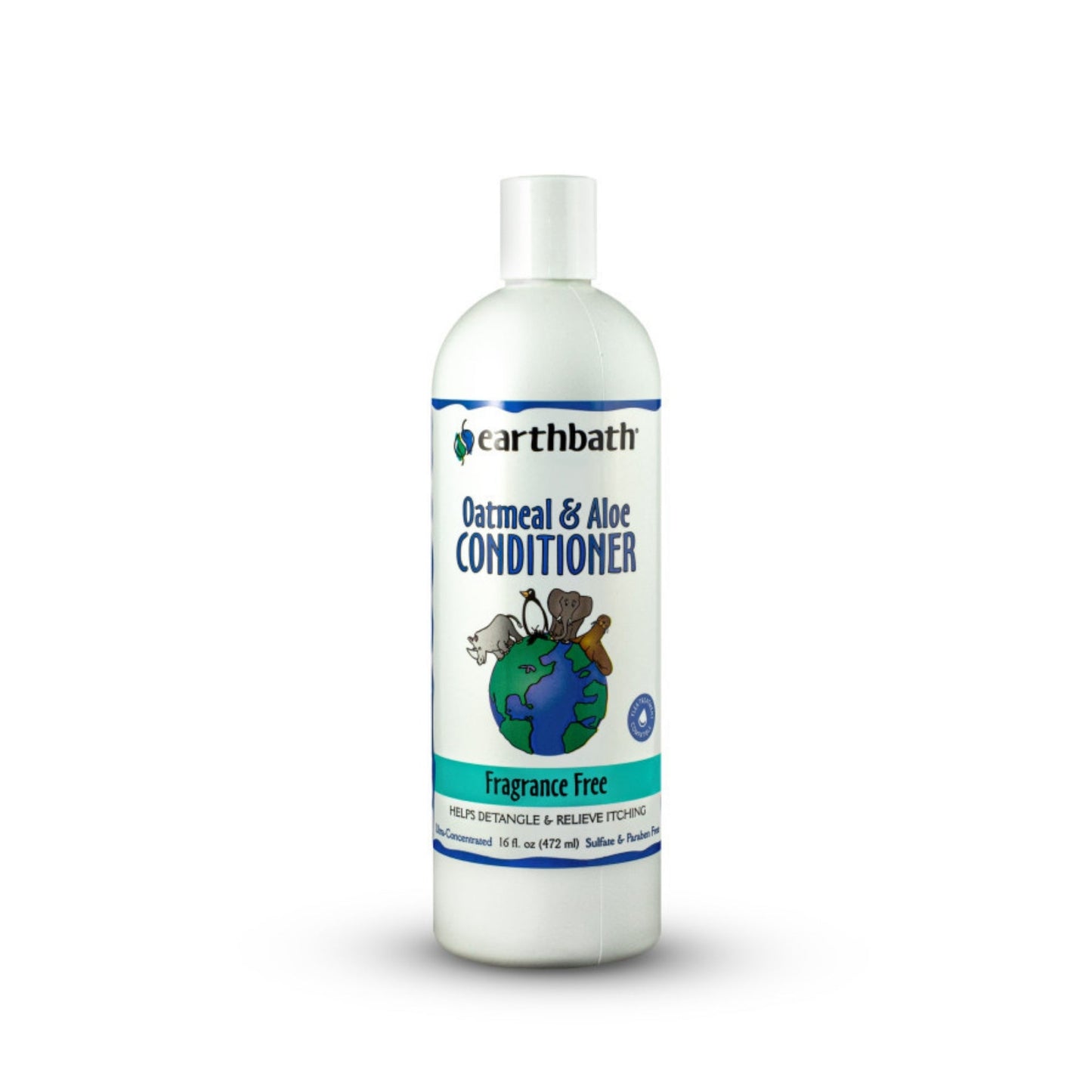 Earthbath – Oatmeal & Aloe Conditioner (Fragrance-Free, 16 oz)