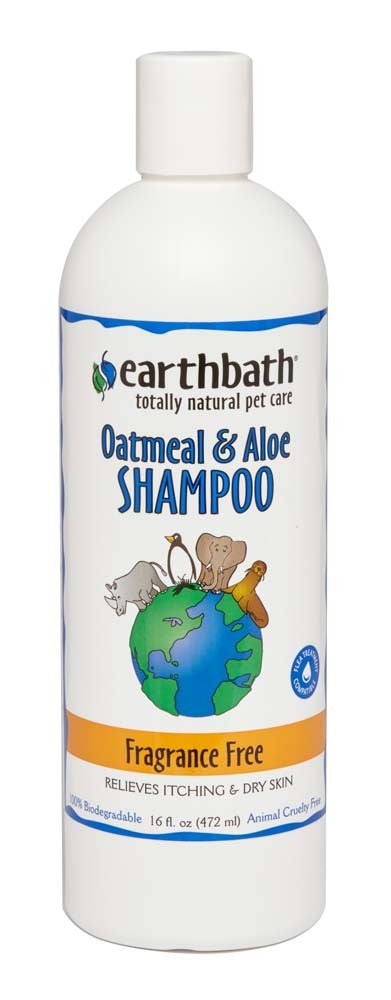 Earthbath – Oatmeal & Aloe Shampoo (Fragrance-Free, 16 oz)