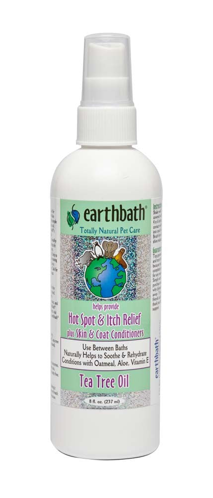 Earthbath — Hot Spot Relief Spray for Dogs (Tea Tree & Aloe Vera, 8 oz)