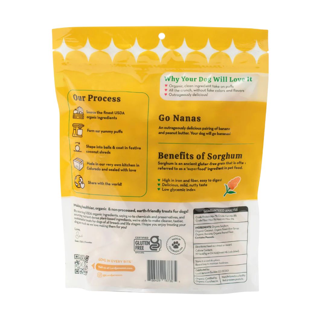 Lord Jameson – Dog Puffs Go Nanas (4 oz)