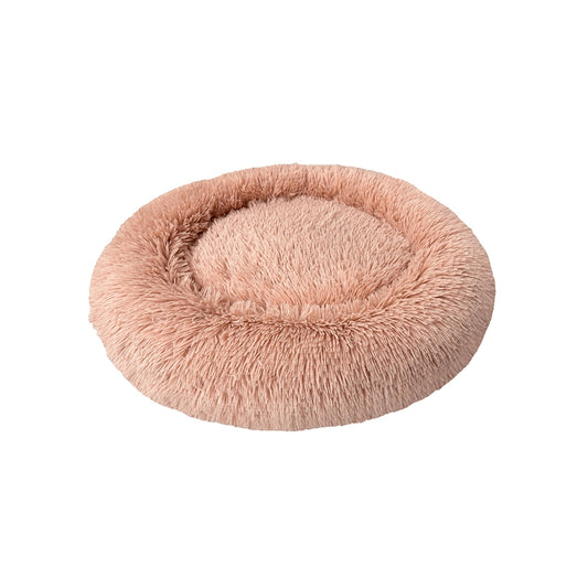 Sleep Zone Luxe Round Faux Fur (22”, Dusty Rose)