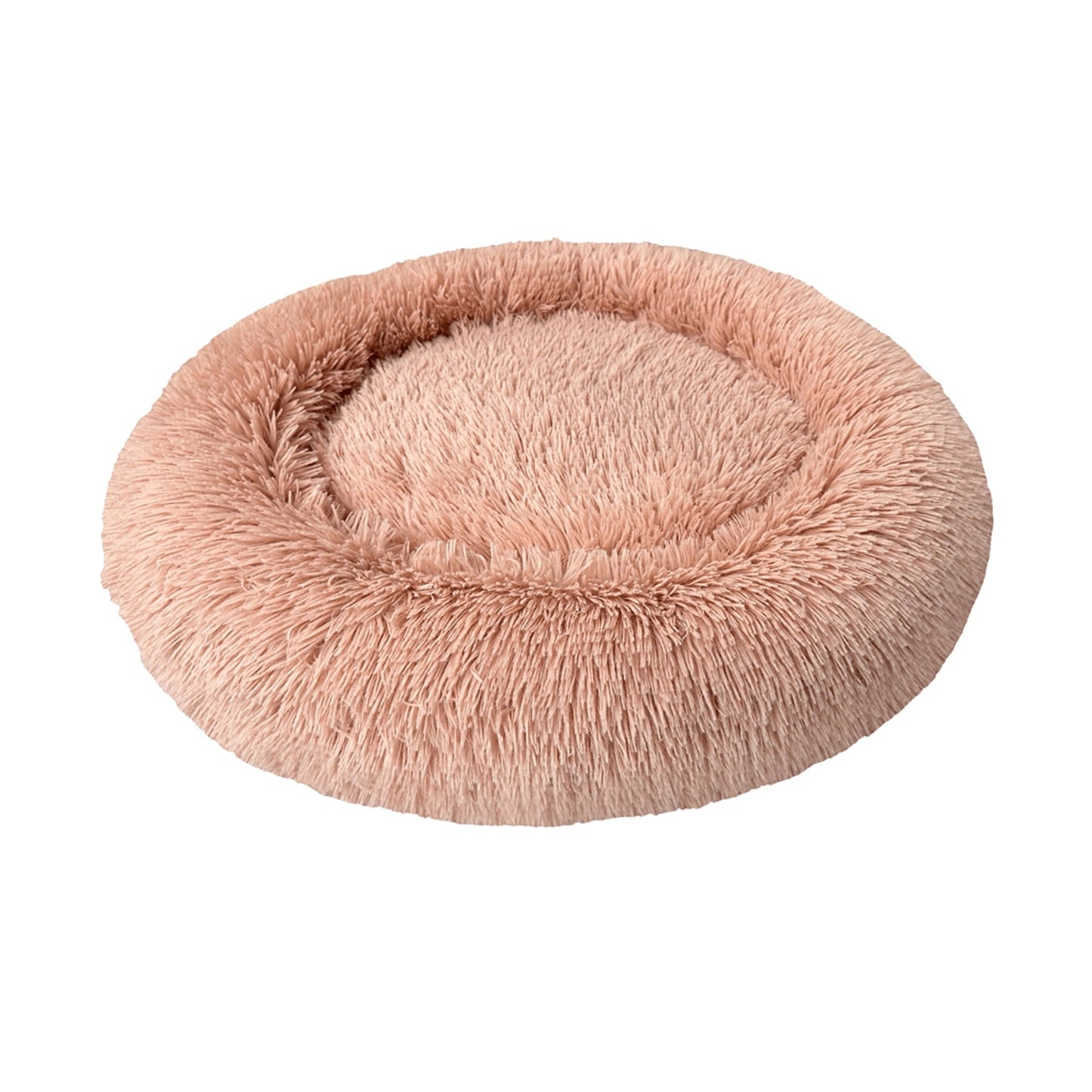Sleep Zone Luxe Round Faux Fur (39”, Dusty Rose)